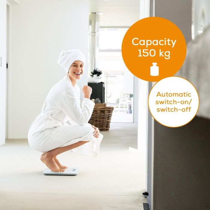 Везна Beurer GS 120 Kompakt Glass bathroom scale  black 