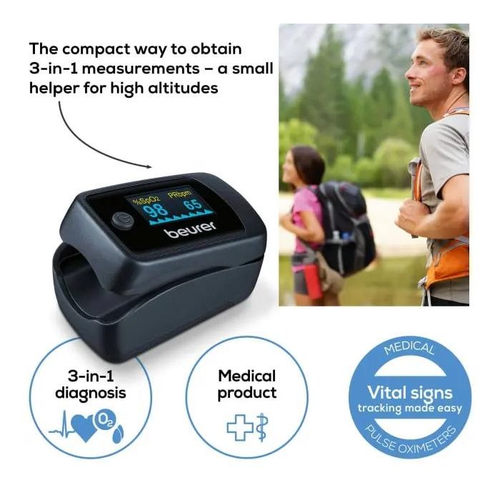 Пулсов оксиметър Beurer PO 45 Pulse oximeter measurement of 