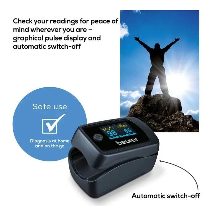 Пулсов оксиметър Beurer PO 45 Pulse oximeter measurement of 