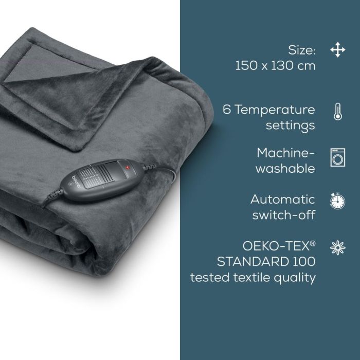 Термоподложка Beurer HD 74 Cosy Taupe Heated Overblanket LE 