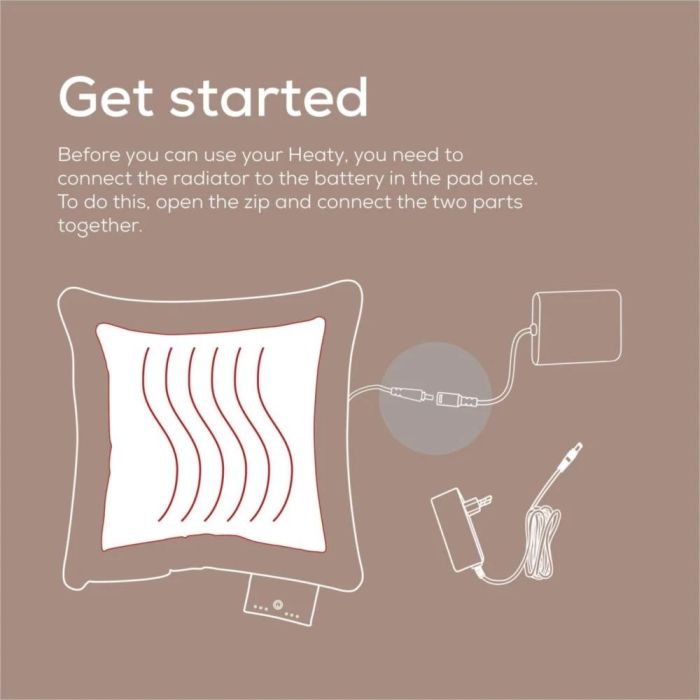 Термоподложка Beurer HK 77 Heaty smokey-taupelithium-ion 