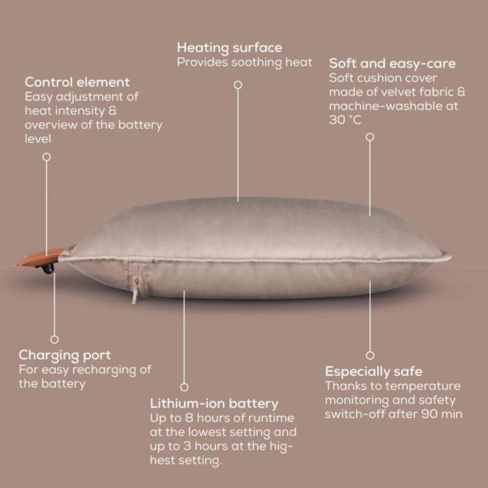 Термоподложка Beurer HK 77 Heaty smokey-taupelithium-ion 
