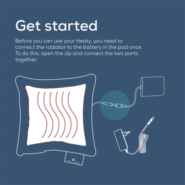 Термоподложка Beurer HK 77 Heaty obsidian-blue