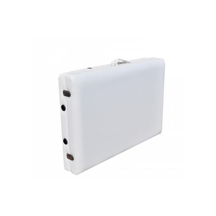 Сгъваема масажна кушетка, 2 зони, алуминий Zenet ZET-1044 размер S бежова, с възможност за регулиране на височината