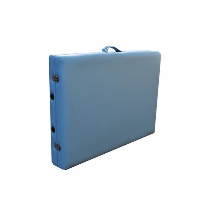 Масажна маса алуминиева Zenet ZET-1044 размер L светло синя, с възможност за регулиране на височината