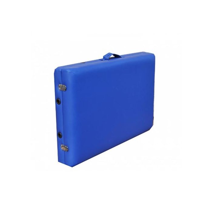 Сгъваема масажна кушетка, 2 зони, алуминий Zenet ZET-1044 размер S син, с възможност за регулиране на височината