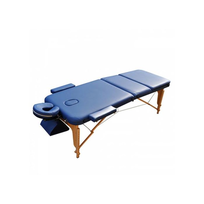 Дървена масажна маса / кушетка с 3 зони Zenet Zet-1047 размер L тъмносиня