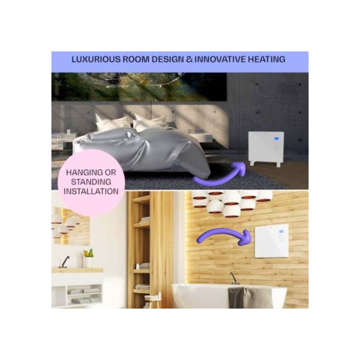 Zenet ZET-526 Подов и стенен конвектор бял, нагревател за въздух, 1500W