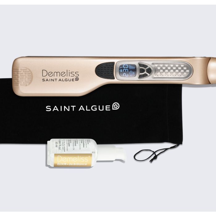 Demeliss Titanium Elexir Ritual Set - Demeliss Titanium Steam Press Set + Demeliss Elixir de Brillance Hair Serum