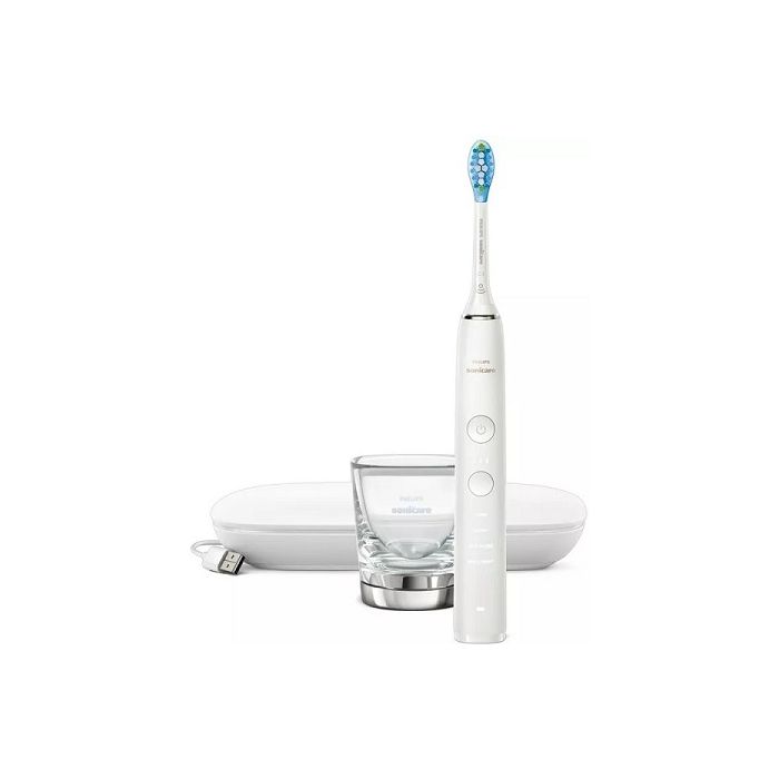 PHILIPS Electric toothbrush Diamond Clean 9000 + Airfloss white - HX3866/41