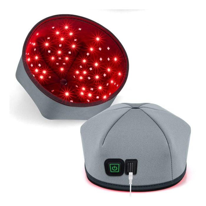 Червена светлинна терапевтична шапка – 660nm + 830nm LED за коса и скалп