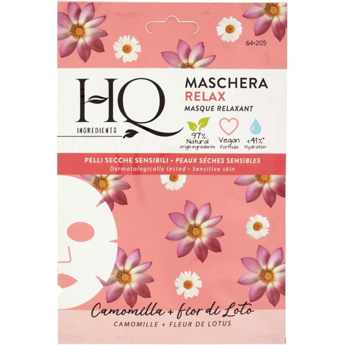 HQ Relax Sheet Face Mask with Chamomile and Lotus Flower