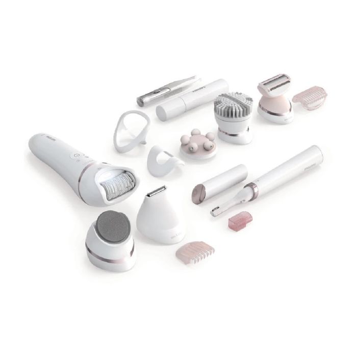 PHILIPS Epilator series 8000 wet&dry legs and body 12 attachments - BRE740/90