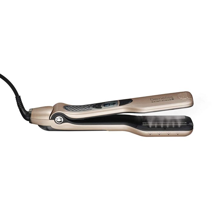 Steam hair straightener Saint Algue Demeliss TITANIUM, titanium-ceramic coating, removable comb, LCD screen