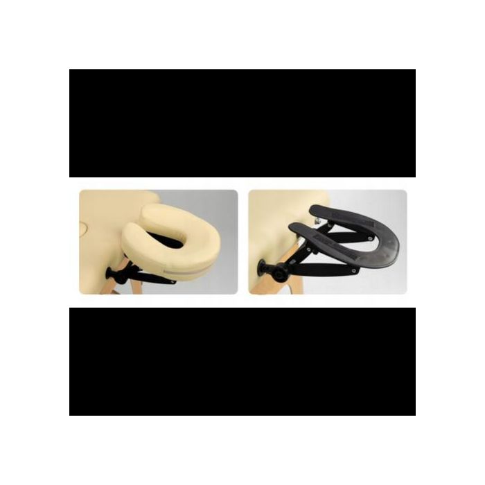 Преносима масажна кушетка Zenet ZET-1042 размер L, Дървена кремава