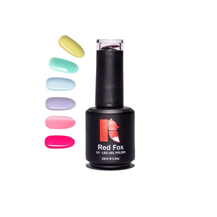 Red Fox Гел лак палитра – Пролет–Лято 15 мл (без TPO)