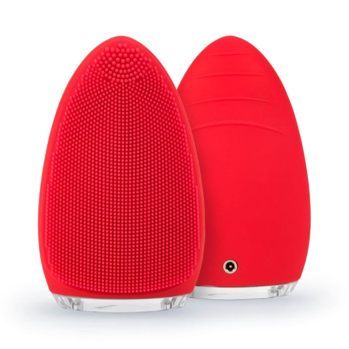SILK'N Bright Silicone Facial Cleansing Brush - red 