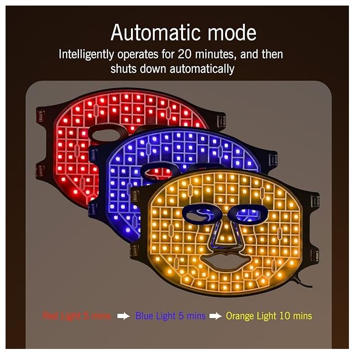 LED разкрасяваща светлинна терапевтична маска за лице