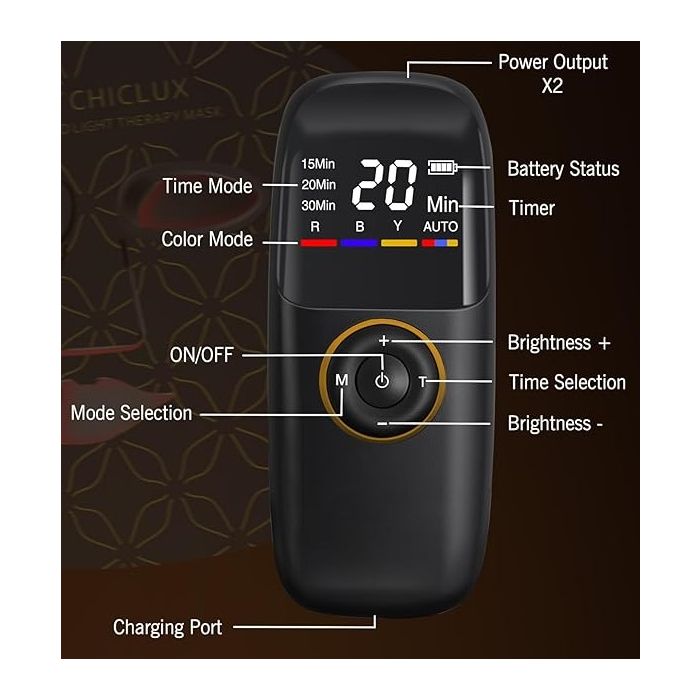 LED разкрасяваща светлинна терапевтична маска за лице