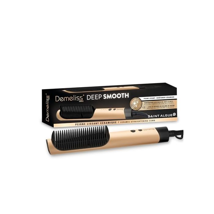 Demeliss Deep Smooth – Керамичен гребен за изправяне с 26 керамични зъбчета и 3 температурни настройки