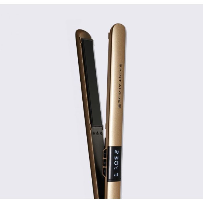 Demeliss Gold hair straightener, floating plates, digital display