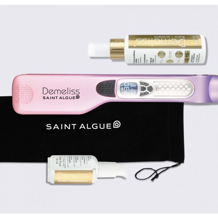 Demeliss Titanium Dreams Set - Titanium Steam Press + Two Hair Care Products