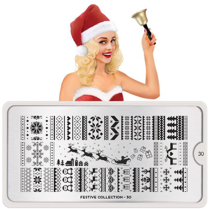 Шаблони за декорация Festive MoYou London-festive_30