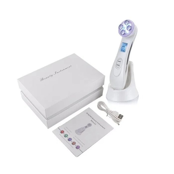Device for radio frequency lifting RF, needleless mesotherapy and LED function