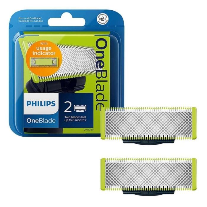 PHILIPS OneBlade replacement pack 1 blade for face 1 blade for body body comb 3mm - QP620/50