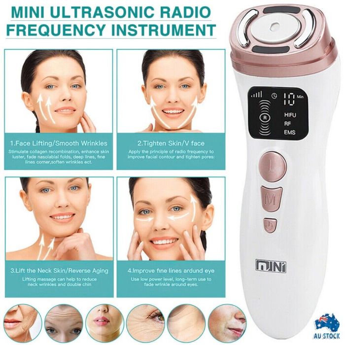 Mini Hifu / Мини ХАЙФУ 3 в 1 за дълбок лифтинг с RF, LED и EMS