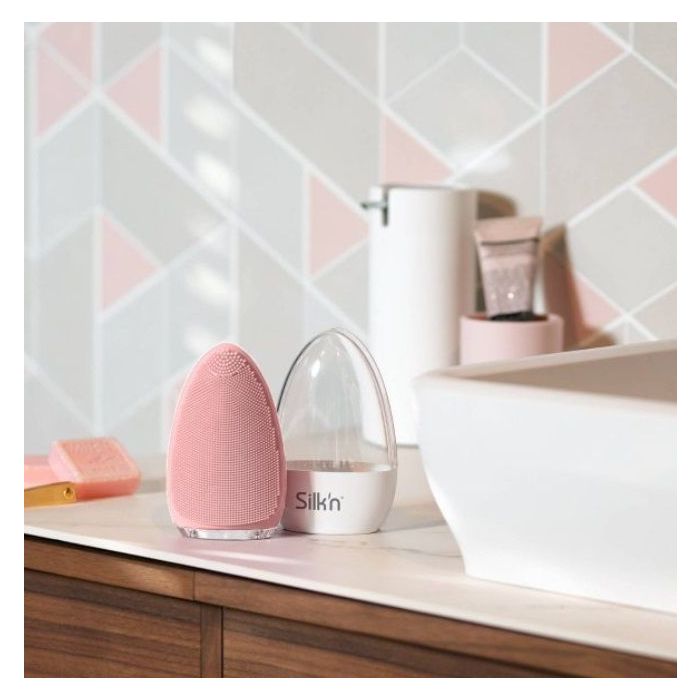 Silk'n Bright - Силиконова четка за почистване на лице-Bright_Pink