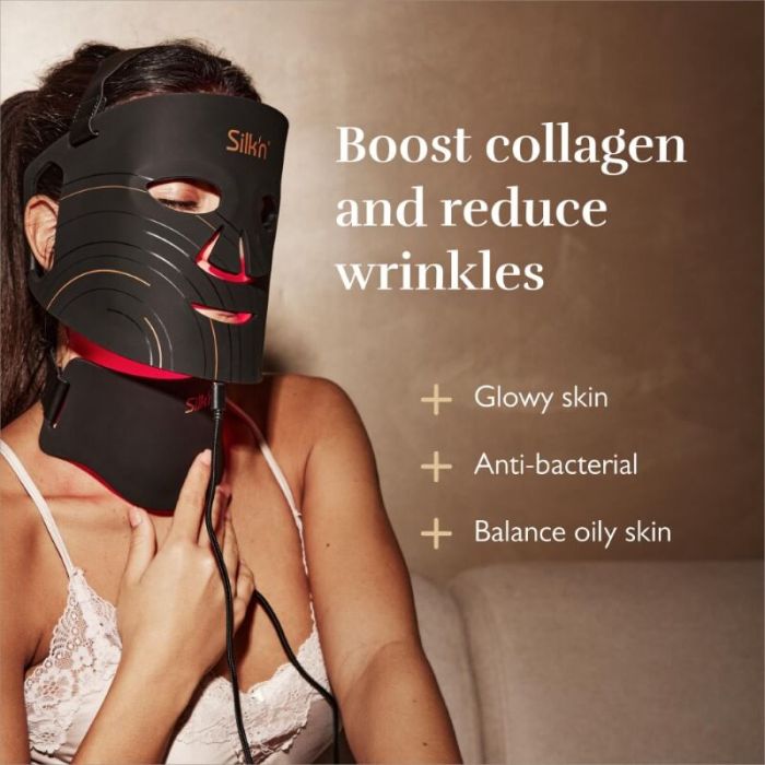 Silk’n Dual LED Маска – Тройна червена и близко инфрачервена терапия за лице и шия