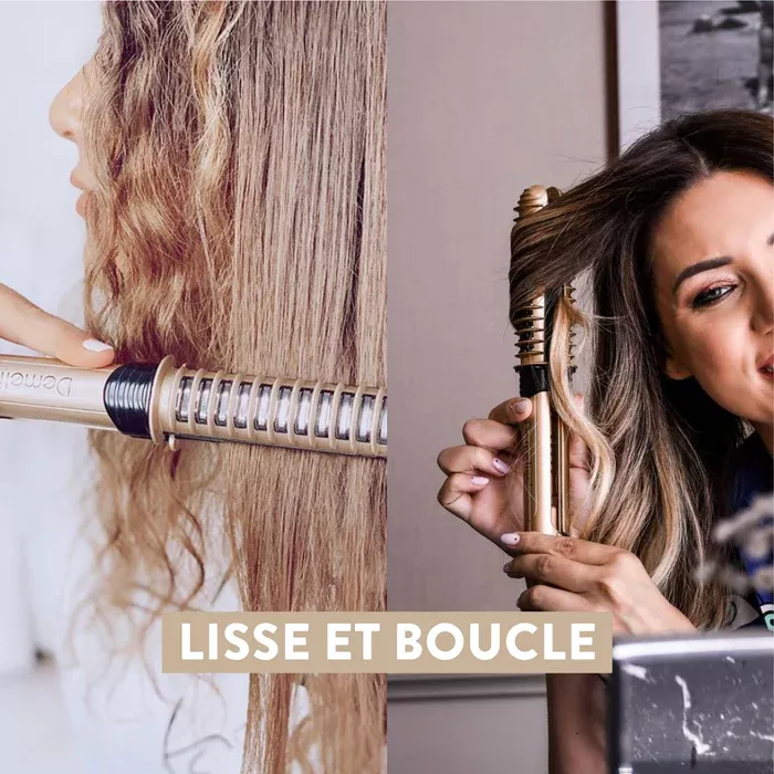 Demeliss  XcurlerПреса 2-в-1 за Къдрене и Изправяне