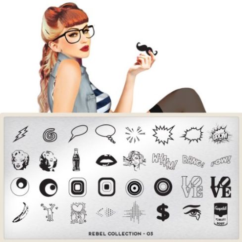 MoYou London Stamping Plate - Rabel 03