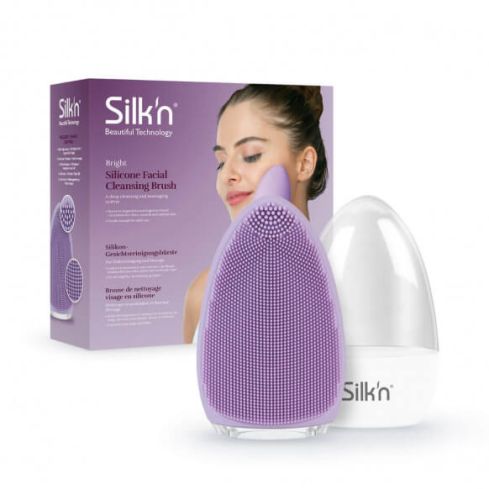 Silk'n Bright - Silicone Facial Cleansing Brush - Bright Lilac