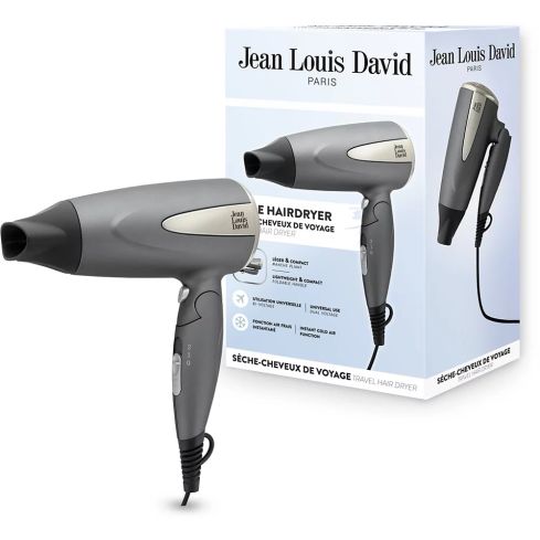JLD TRAVEL – Compact Dual Voltage Travel Hair Dryer with Foldable Handle