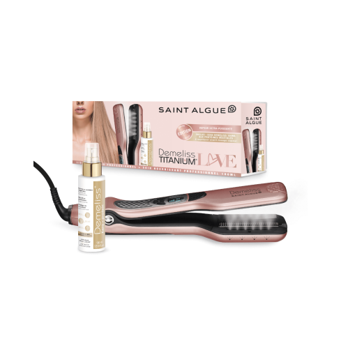 DEMELISS Titanium Love комплект преса + Kera-Protein крем за коса