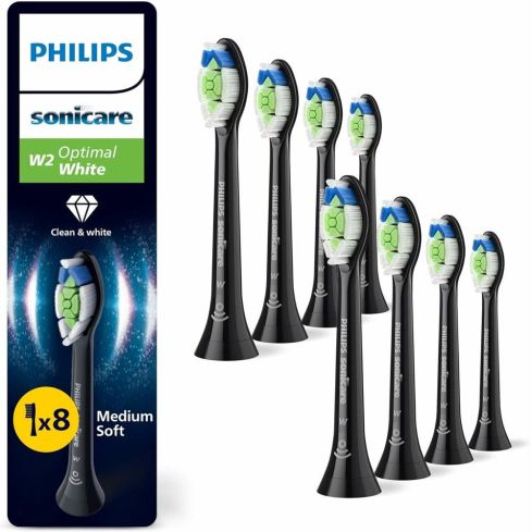 PHILIPS Sonicare 8pcs toothbrush head Sonicare Optimal Black - HX6068/88