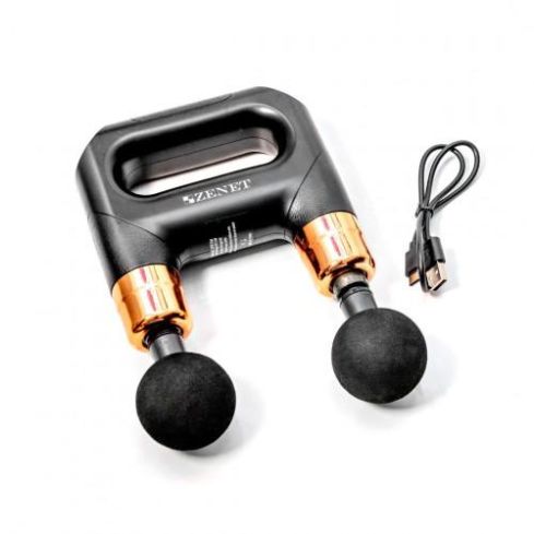 Вибрационен масажен пистолет за мускули 4в1 ZET-704