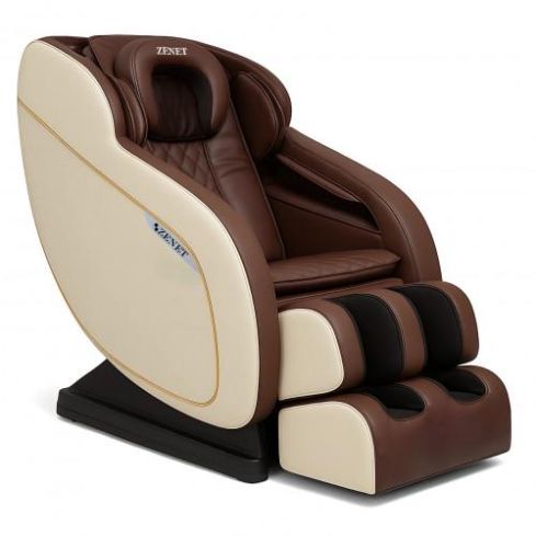 Електрически луксозен масажен стол за домашна или професионална употреба ZENET ZET-1288 Кафяв
