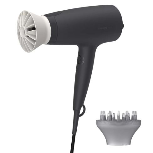 PHILIPS Hair dryer 2100W DC motor ThermoProtect black/grey - BHD302/30