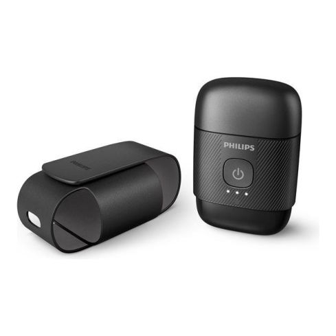 PHILIPS Compact Shaver series 500 wet&dry SteelPrecision blades travel case - S591/05