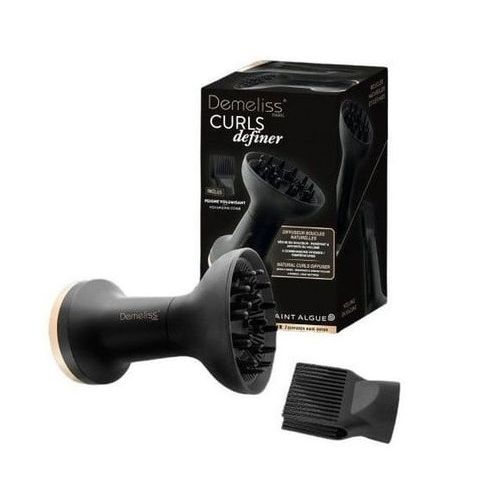 DEMELISS Curls Definer Сешоар и маша с горещ въздух – 3 в 1 с дифузер (2000W) - Черен