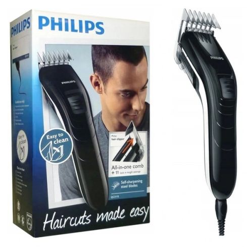 PHILIPS family hair clipper QC5115/15 Stainless steel blades 11 length settings - QC5115/15