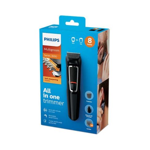 PHILIPS Multigroom series 3000 8-in-1 face and hair MG3730/15 - MG3730/15