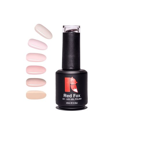Red Fox Гел лак палитра – Телесни цветове 15 мл (без TPO)