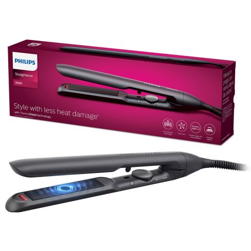 PHILIPS Straightener sereis 5000 ThermoShield technology ceramic plates with argan - BHS510/00