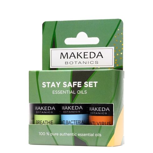 Комплект масла за ароматерапия STAY SAFE SET MAKEDA Botanics