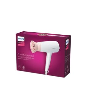 PHILIPS Hair dryer 1600W DC motor ThermoProtect attachment white/pink - BHD300/00