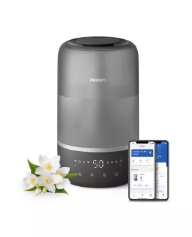 PHILIPS Humidifier Series 1000 Up to 41 m2 3 settings gray - HU1510/03